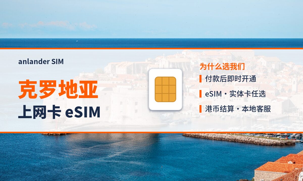 克罗地亚上网卡 eSIM — anlander SIM