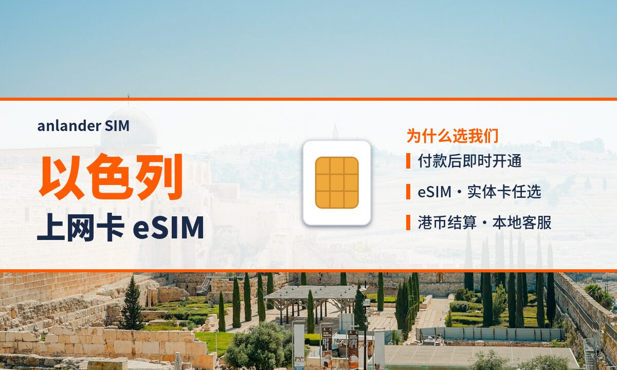 以色列上网卡 eSIM — anlander SIM