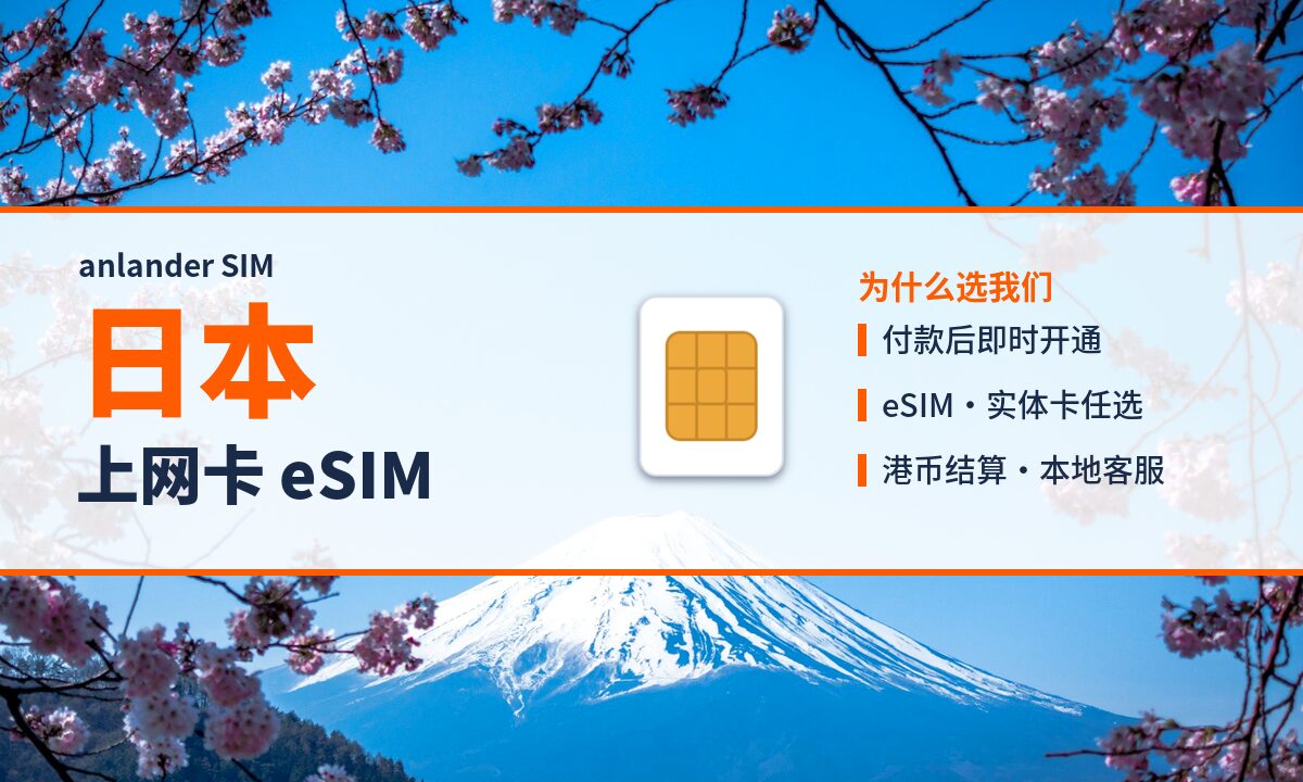 日本上网卡 eSIM — anlander SIM