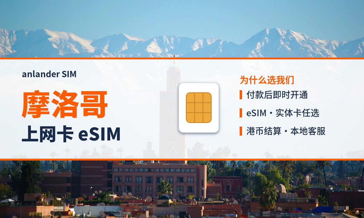 摩洛哥上网卡 eSIM — anlander SIM
