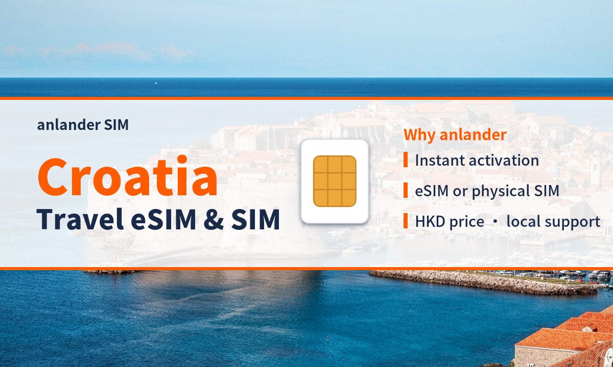 Croatia eSIM & Travel SIM — anlander SIM