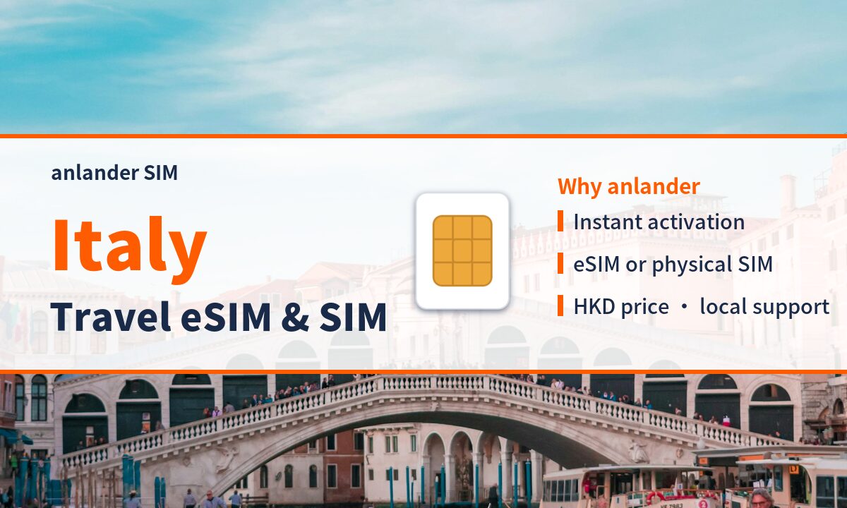 Italy eSIM & Travel SIM — anlander SIM