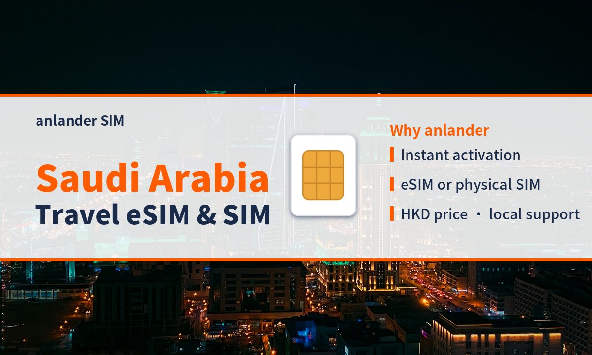 Saudi Arabia eSIM & Travel SIM — anlander SIM