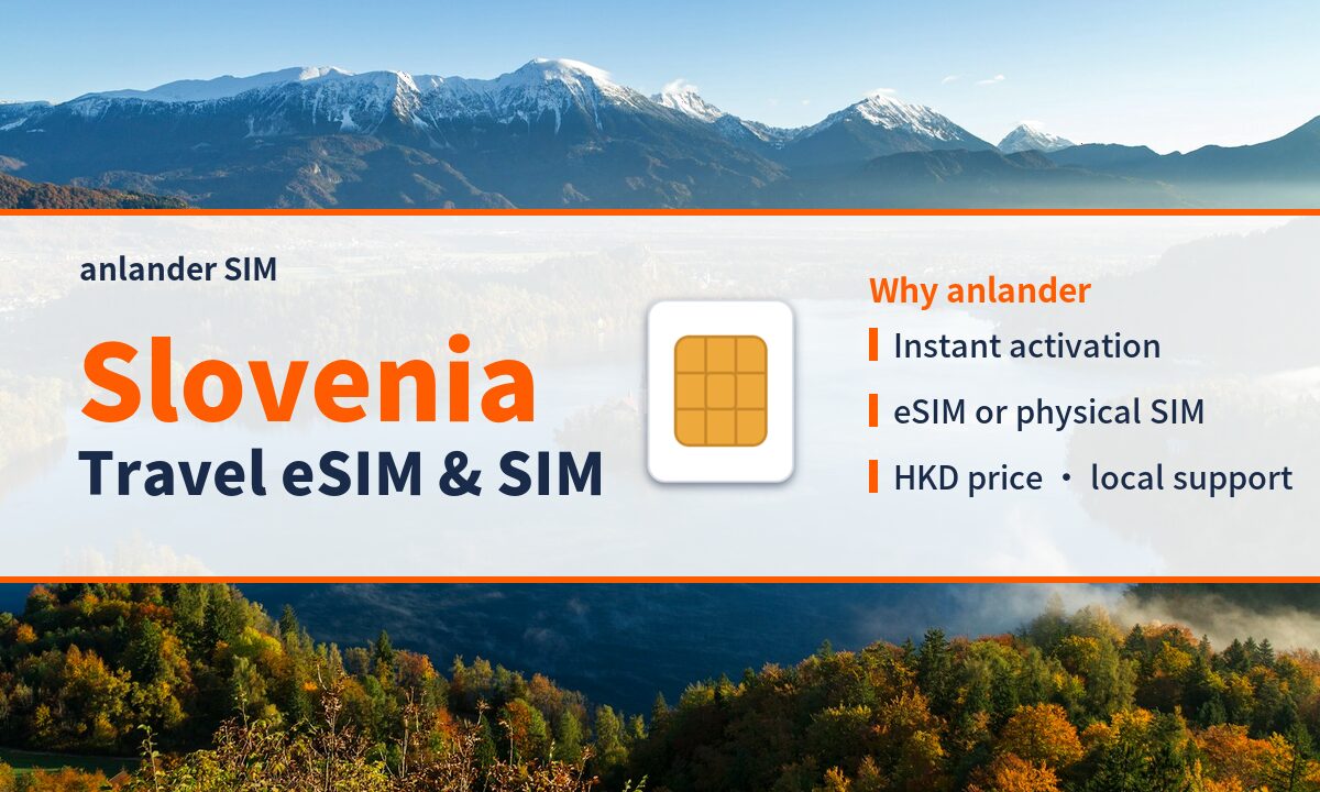 Slovenia eSIM & Travel SIM — anlander SIM
